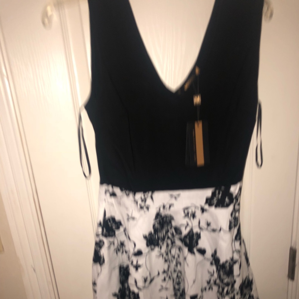 Amazon black and white floral dress